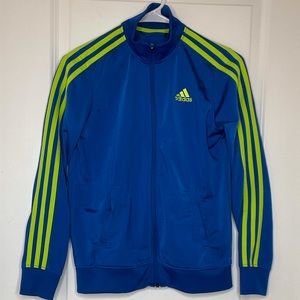 Adidas blue/green tracksuit